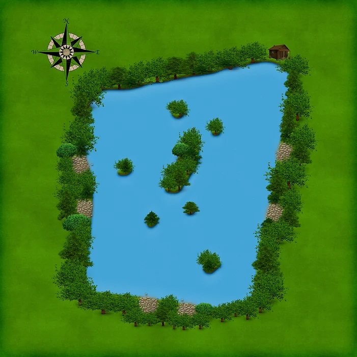 Bignicourt Lake Map